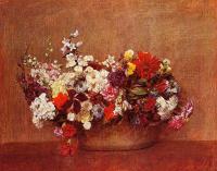 Fantin-Latour, Henri - Flowers in a Bowl